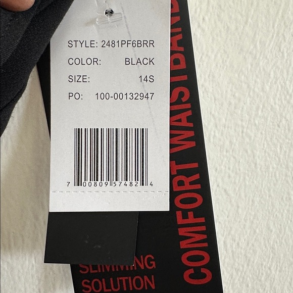 Briggs Black Dress Pants Size 14 Short Comfort Waistband Slimming Solution NWT - Picture 4 of 5